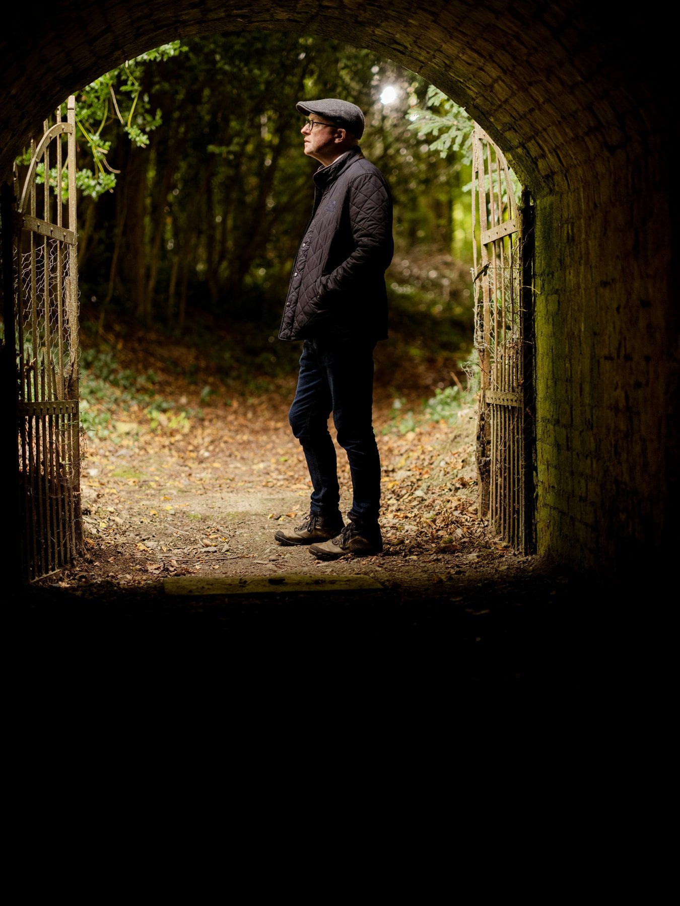 Kevin O’Gorman at the edge of the forest